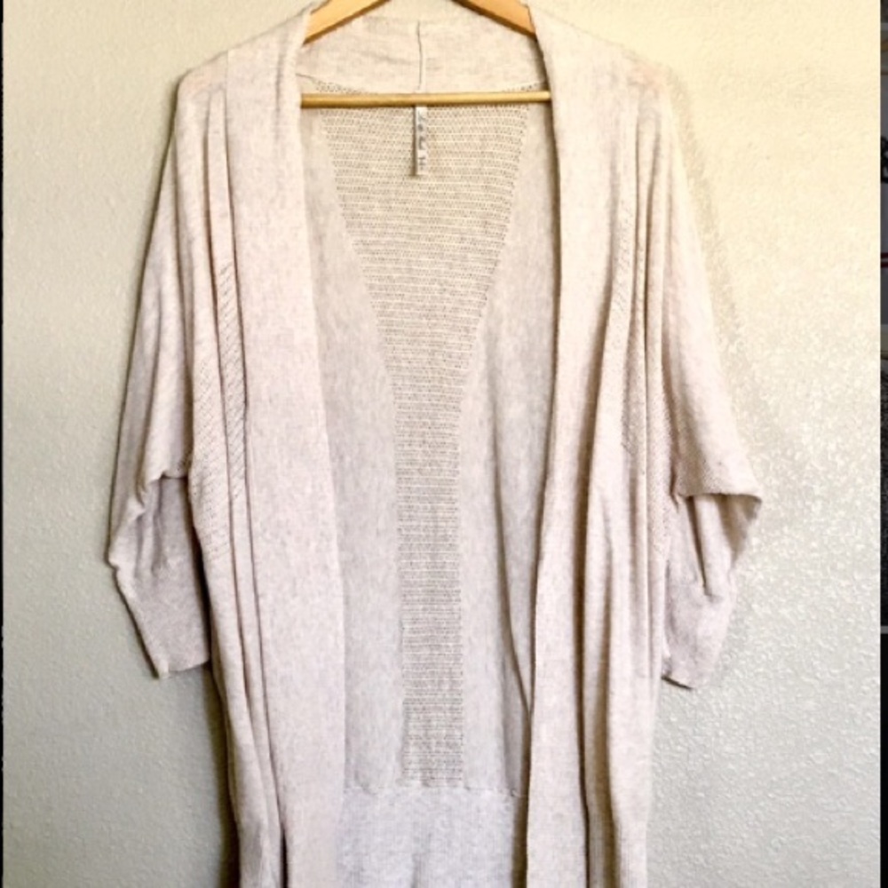 Long Cream Cardigan